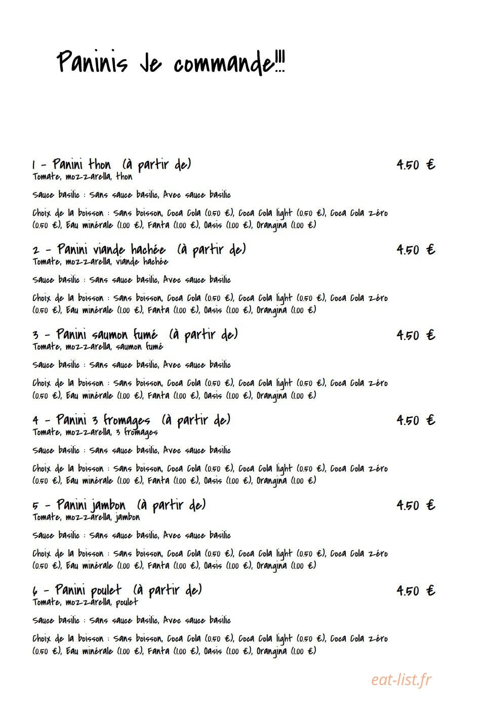 Pizza Nostra — carte page 4