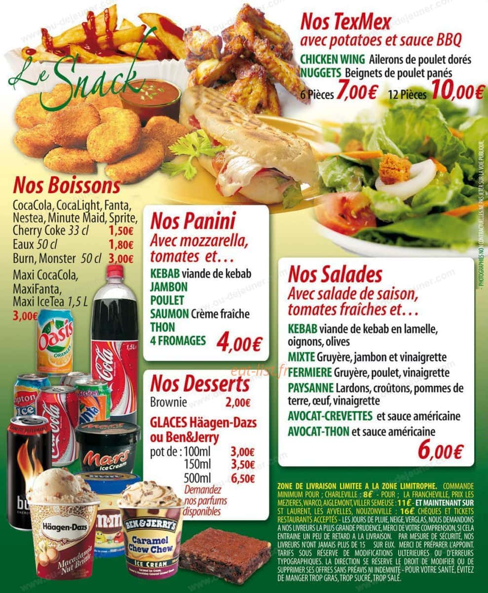 Pizza Uno — carte page 4