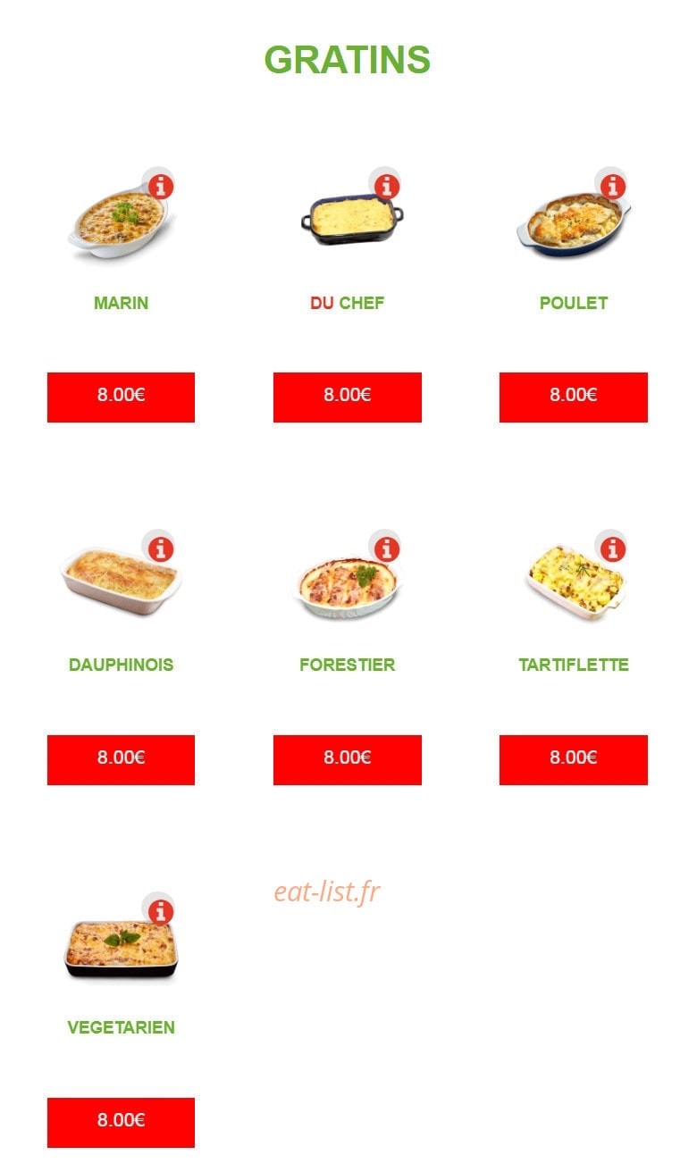 Pronto Pizza — carte page 4