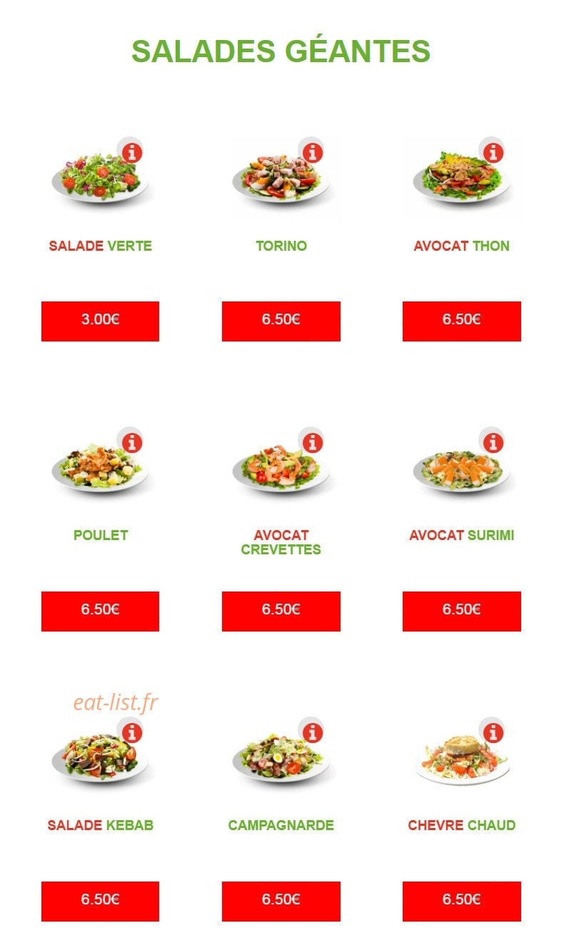 Pronto Pizza — carte page 8