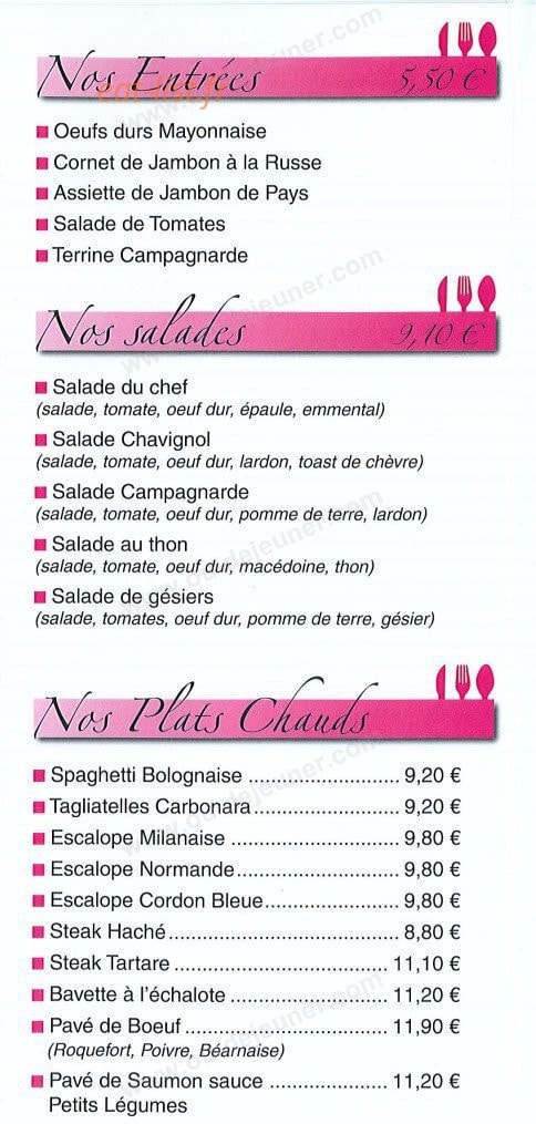 Seven Café — carte page 5