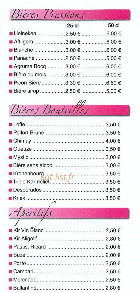 Seven Café — carte page 3