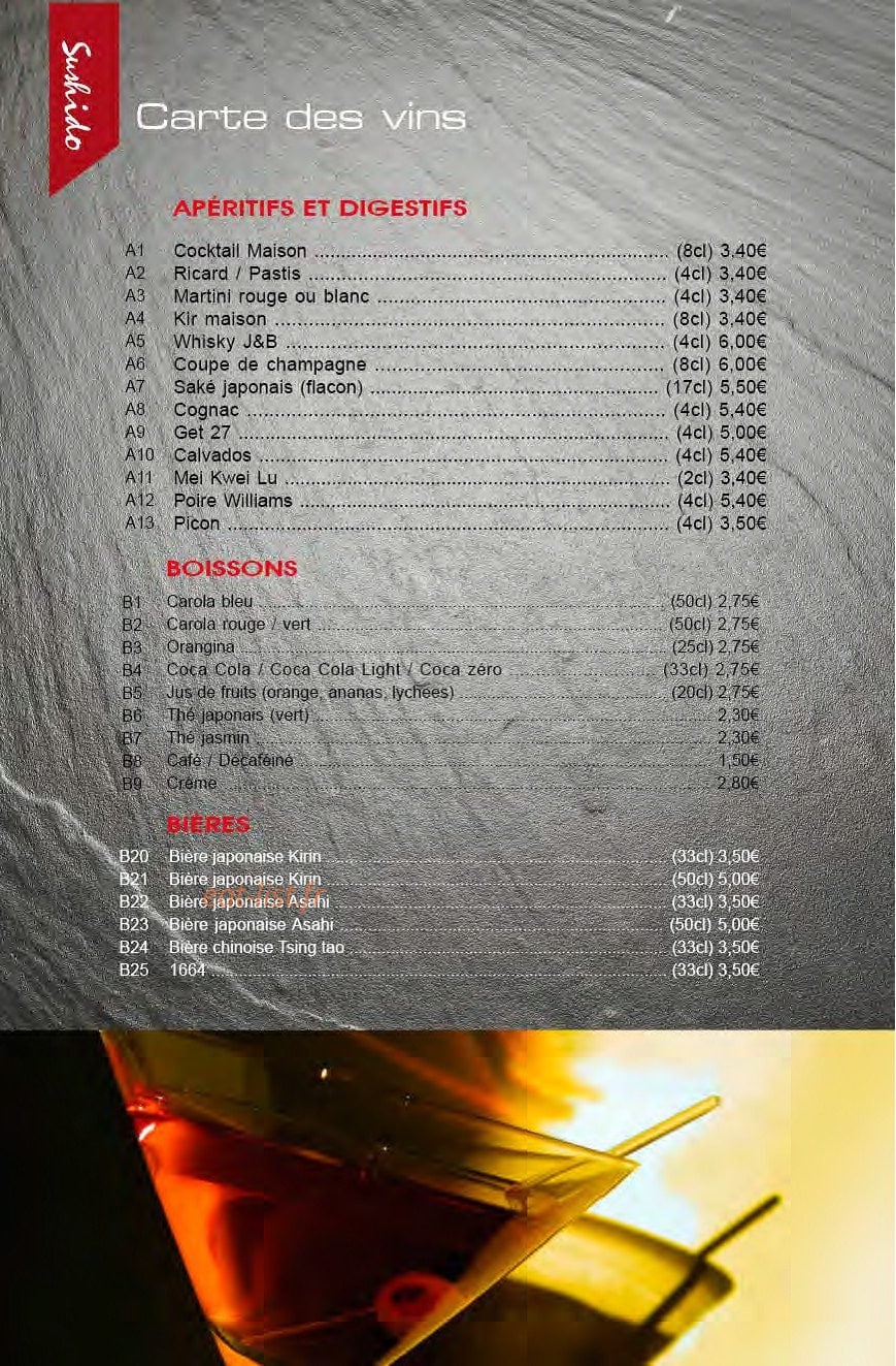Sushido — carte page 13