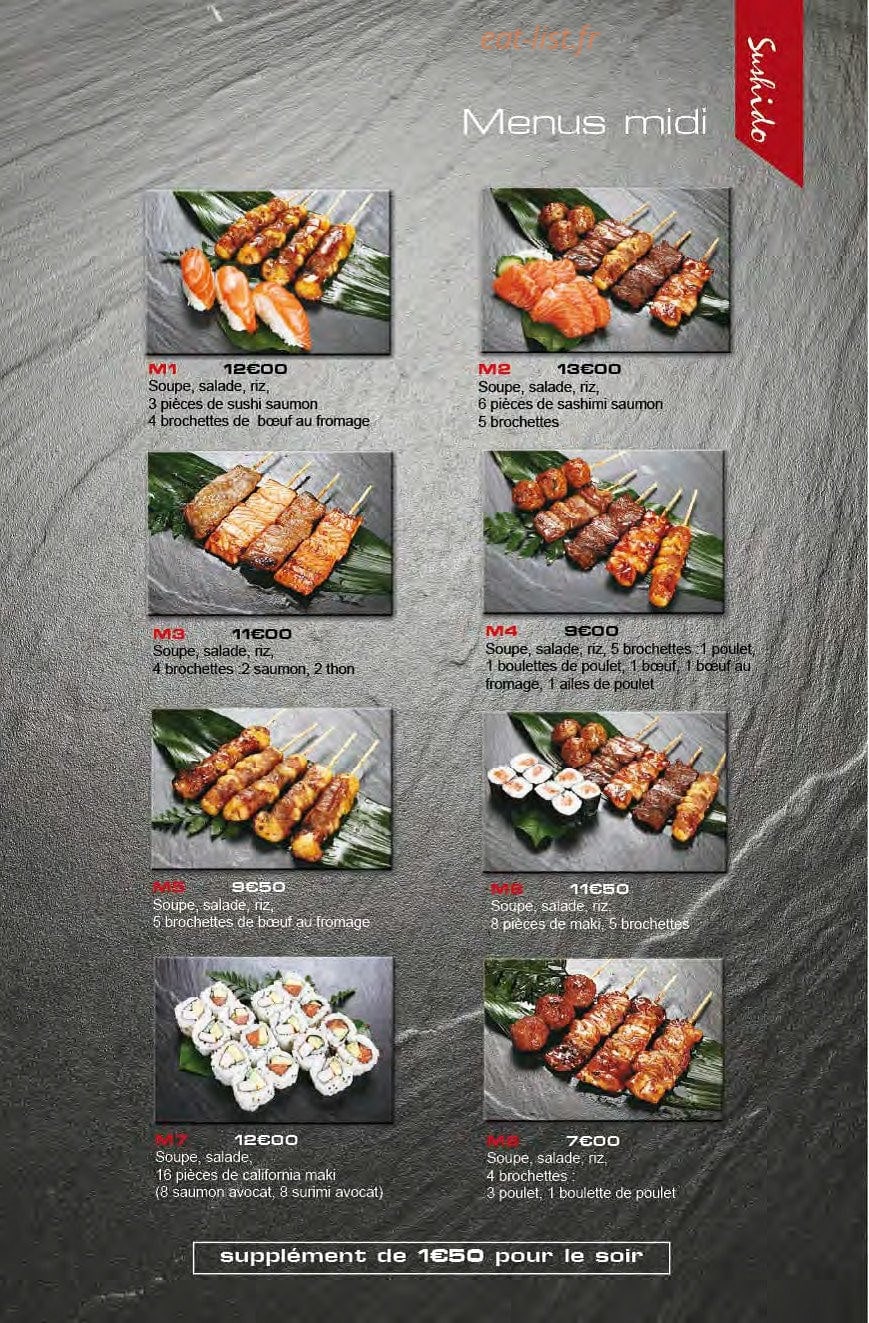 Sushido — carte page 4