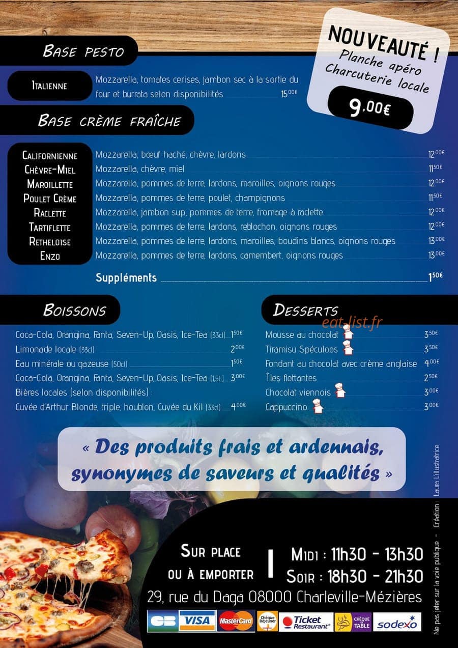 Yol'O Pizza — carte page 2