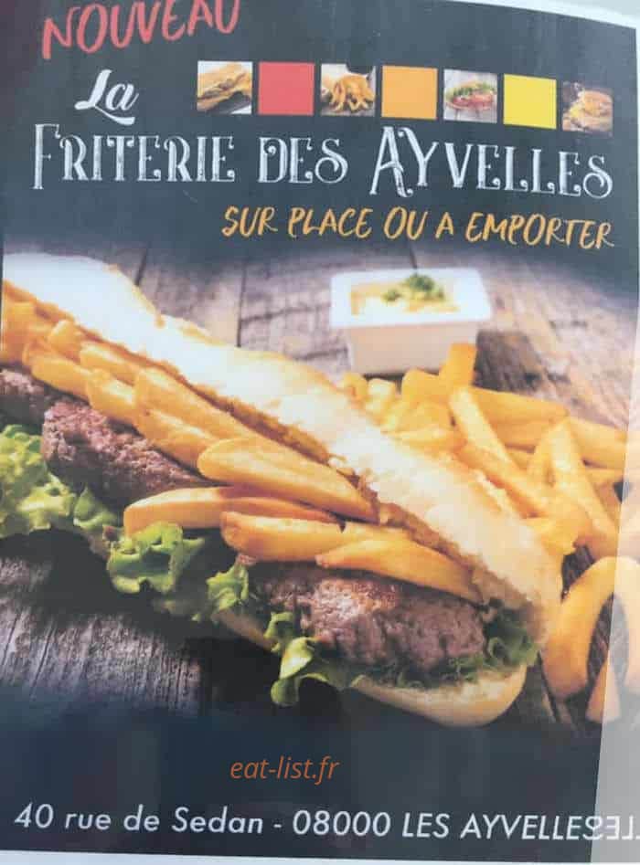 La friterie des Ayvelles — carte page 1