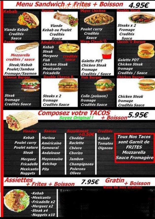 Le Classic'Ô — carte page 2