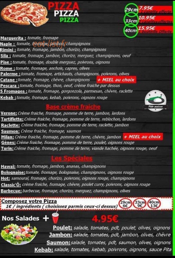 Le Classic'Ô — carte page 1