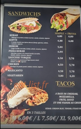 Istanbul kebab — carte page 2