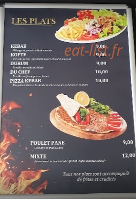 Istanbul kebab — carte page 1