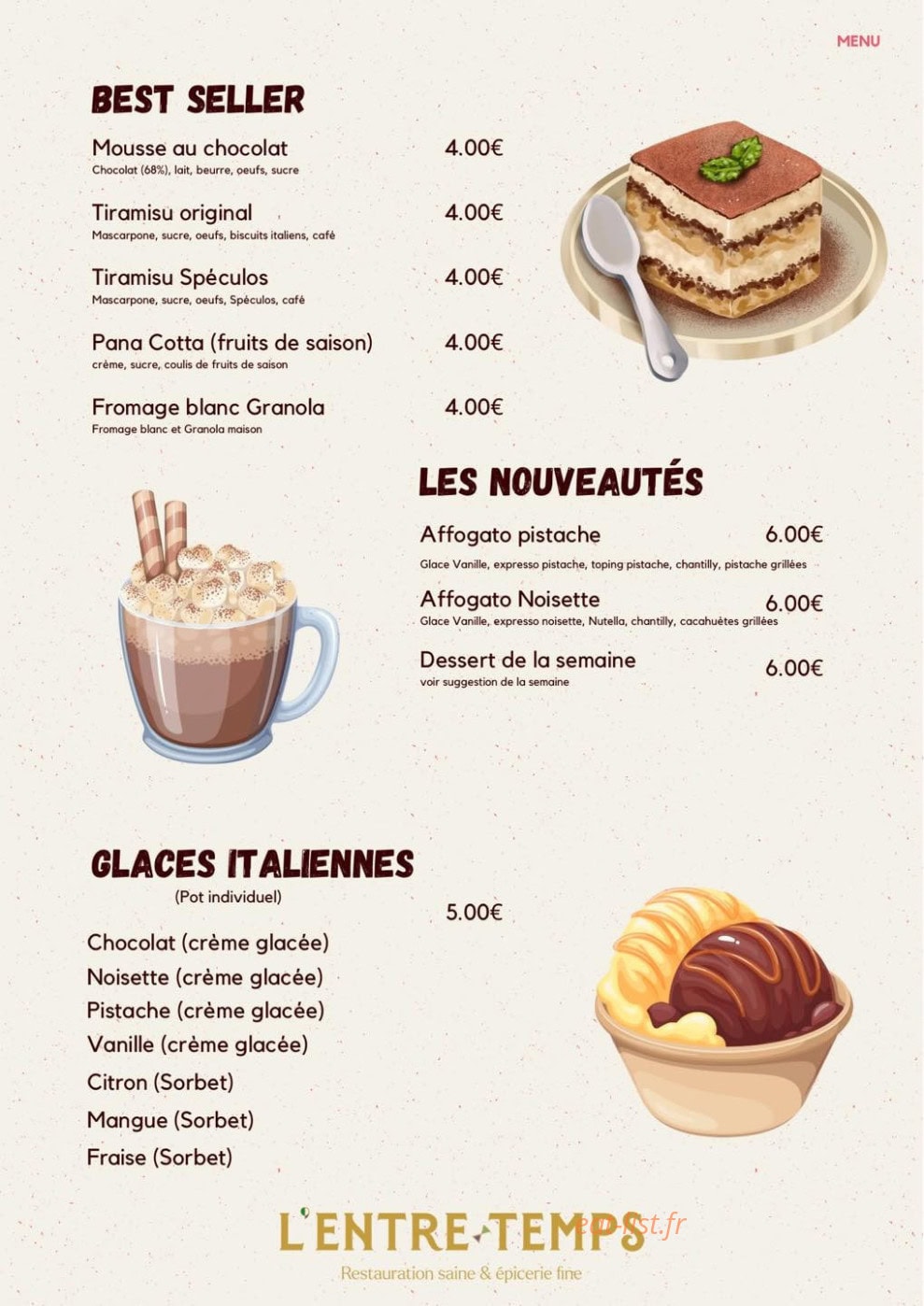 L'entre Temps — carte page 2