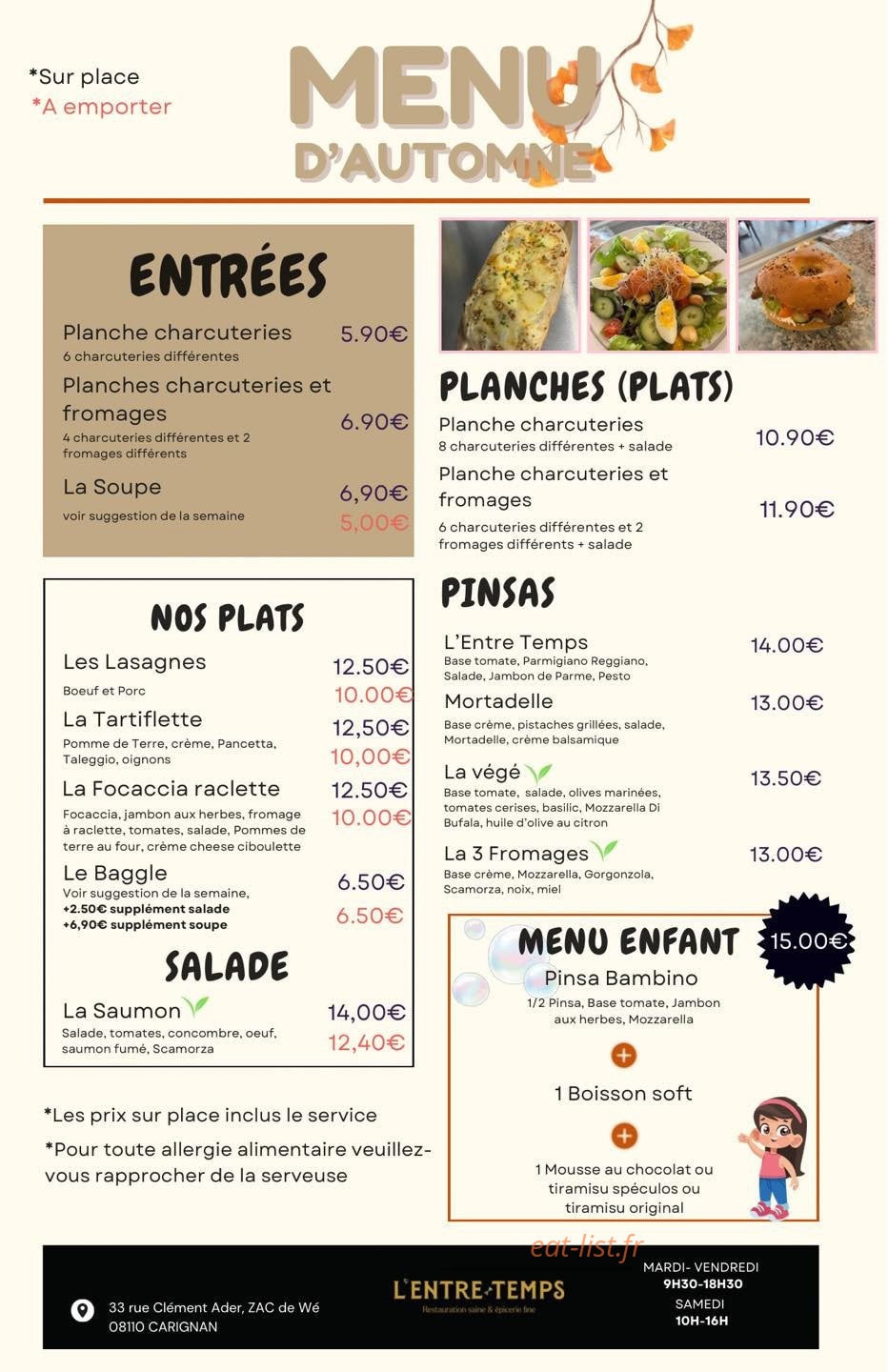 L'entre Temps — carte page 1