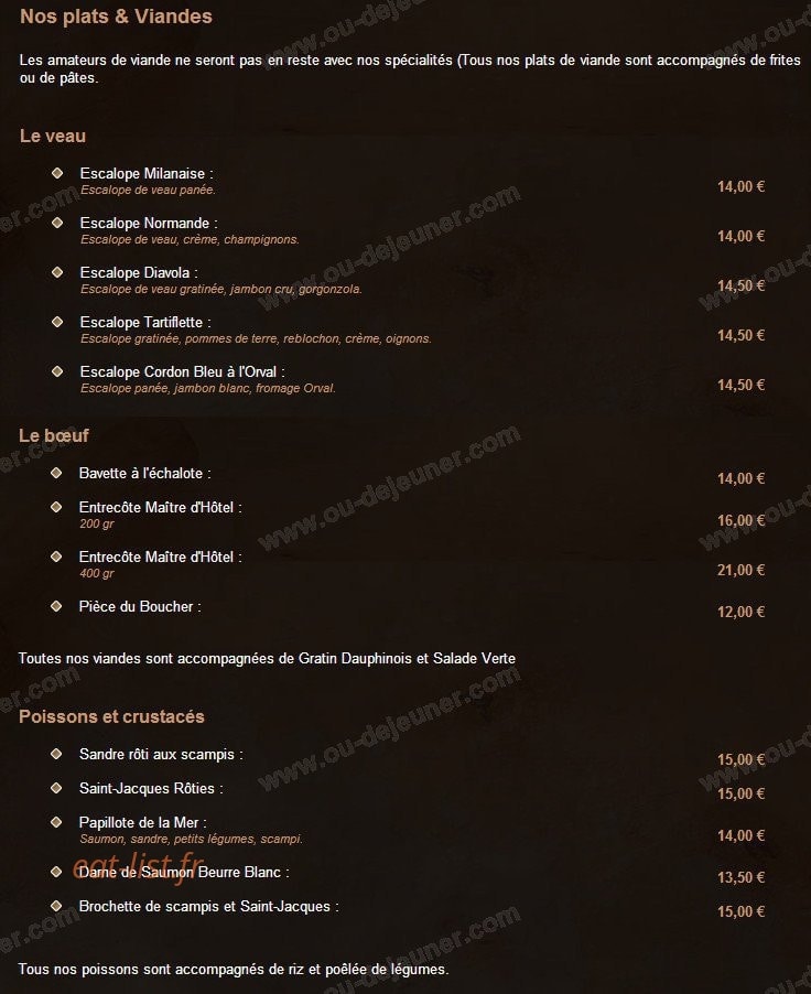 La Strada — carte page 5
