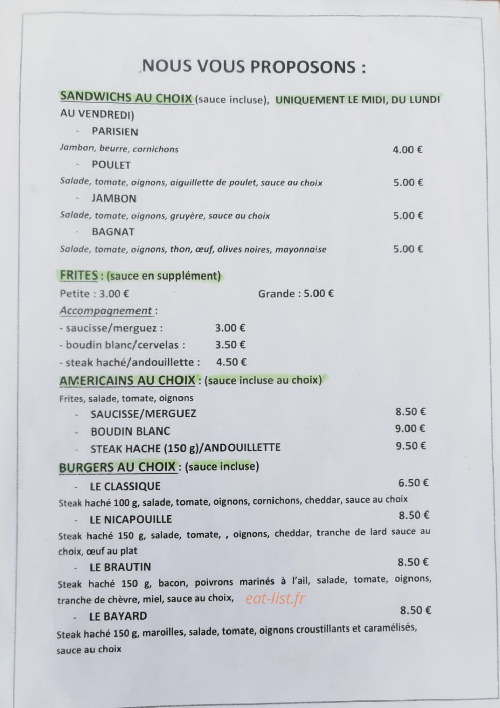 La Parenthèse — carte page 1