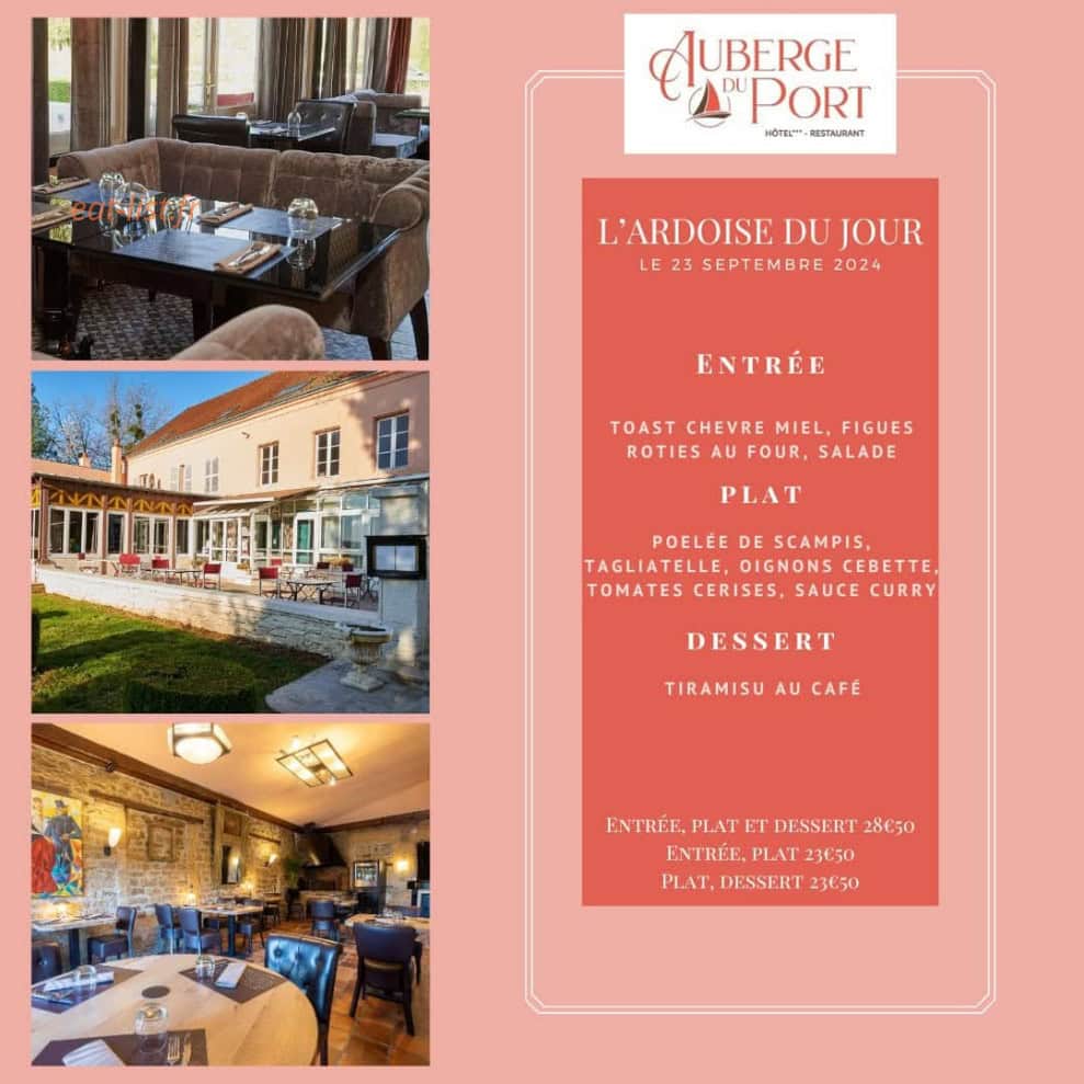 Auberge du port — carte page 1
