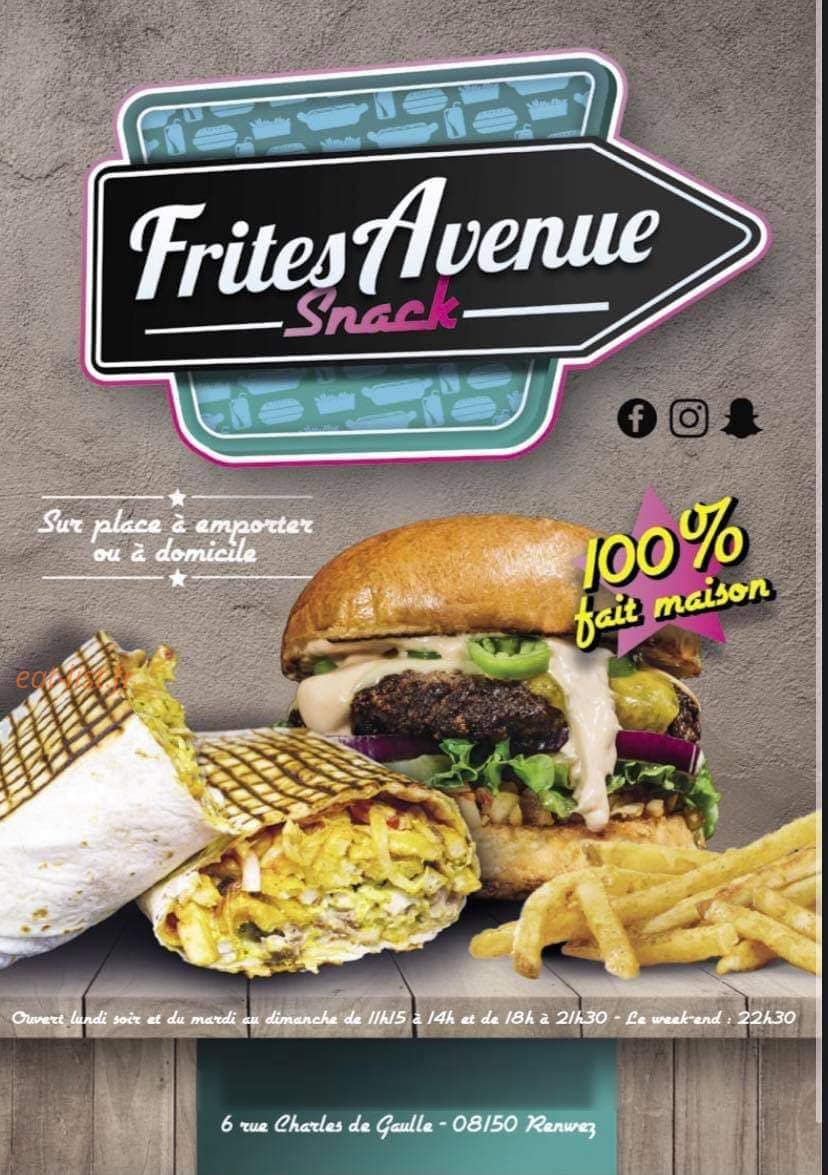 Frites Avenue — carte page 1
