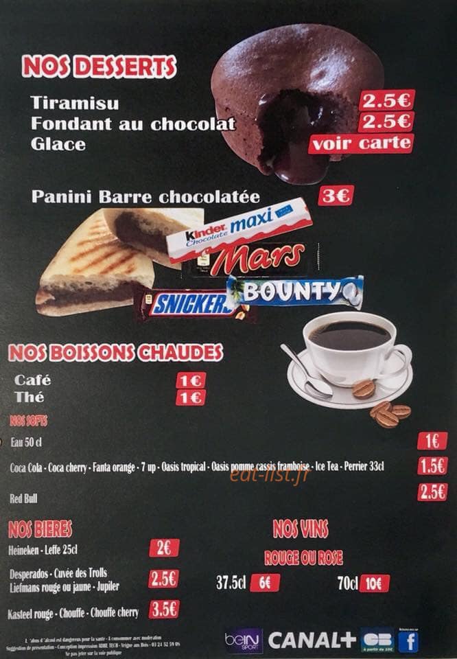 Deli'snack — carte page 5
