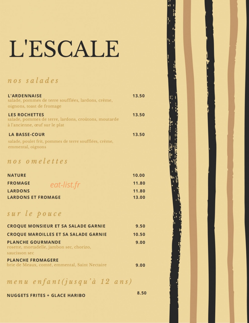L'escale — carte page 2