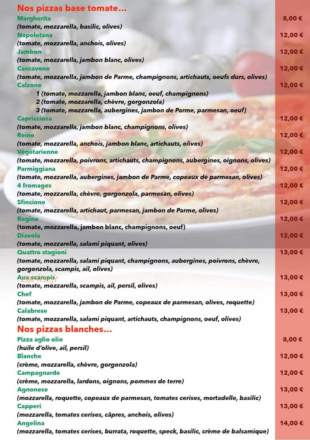 Restaurant l’aulnet — carte page 4