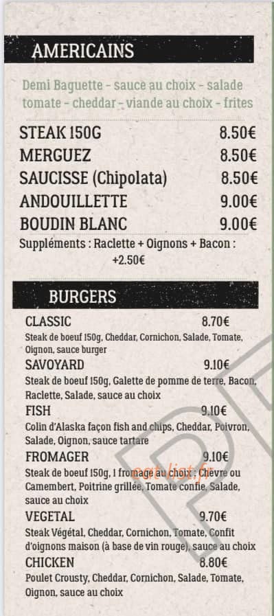 La Paillote Ardennaise — carte page 2