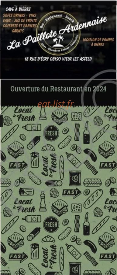 La Paillote Ardennaise — carte page 6