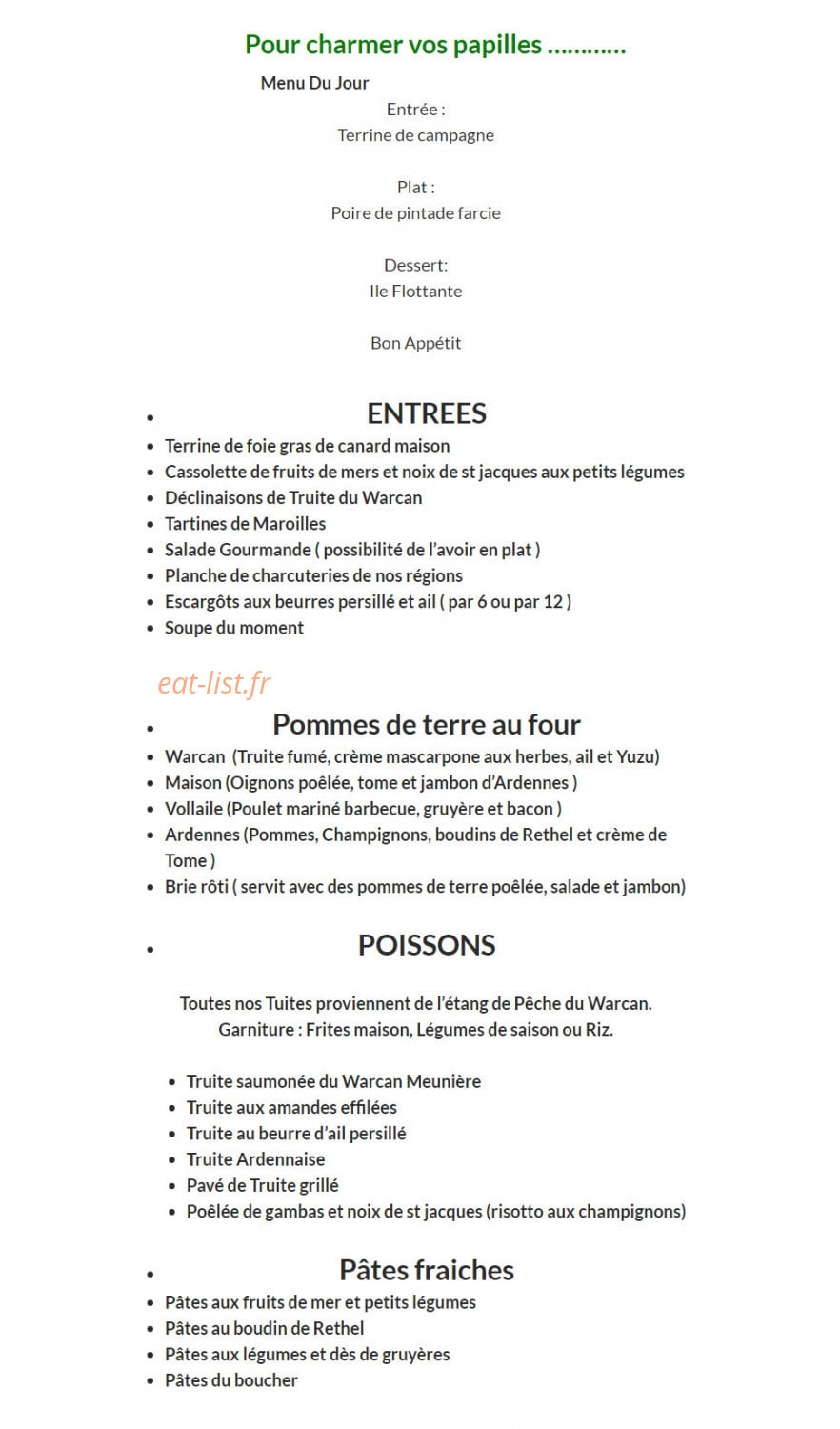 Les Terrasses Du Warcan — carte page 1