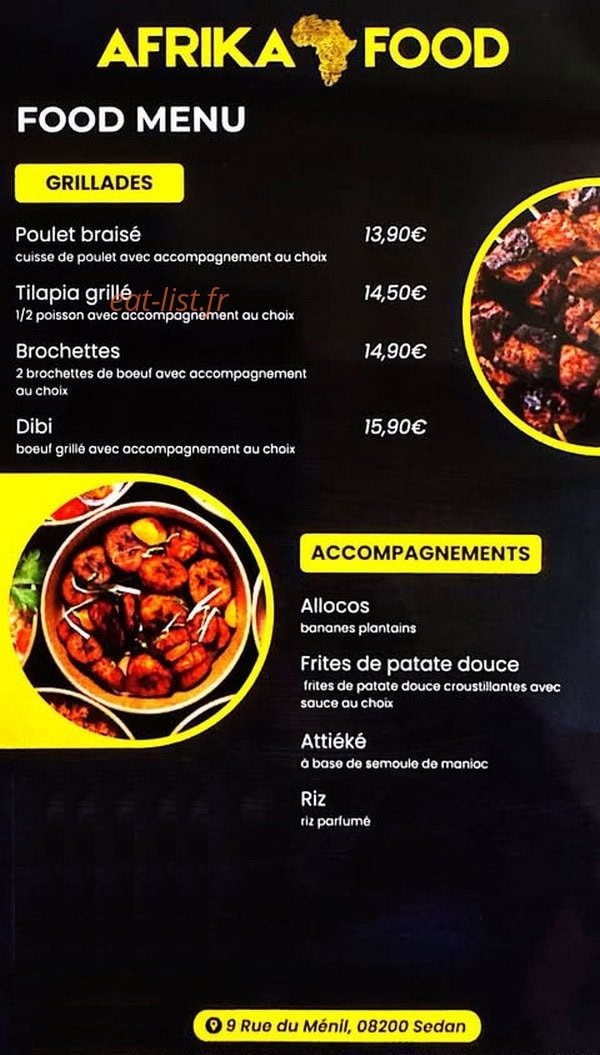 Afrika-Food — carte page 2