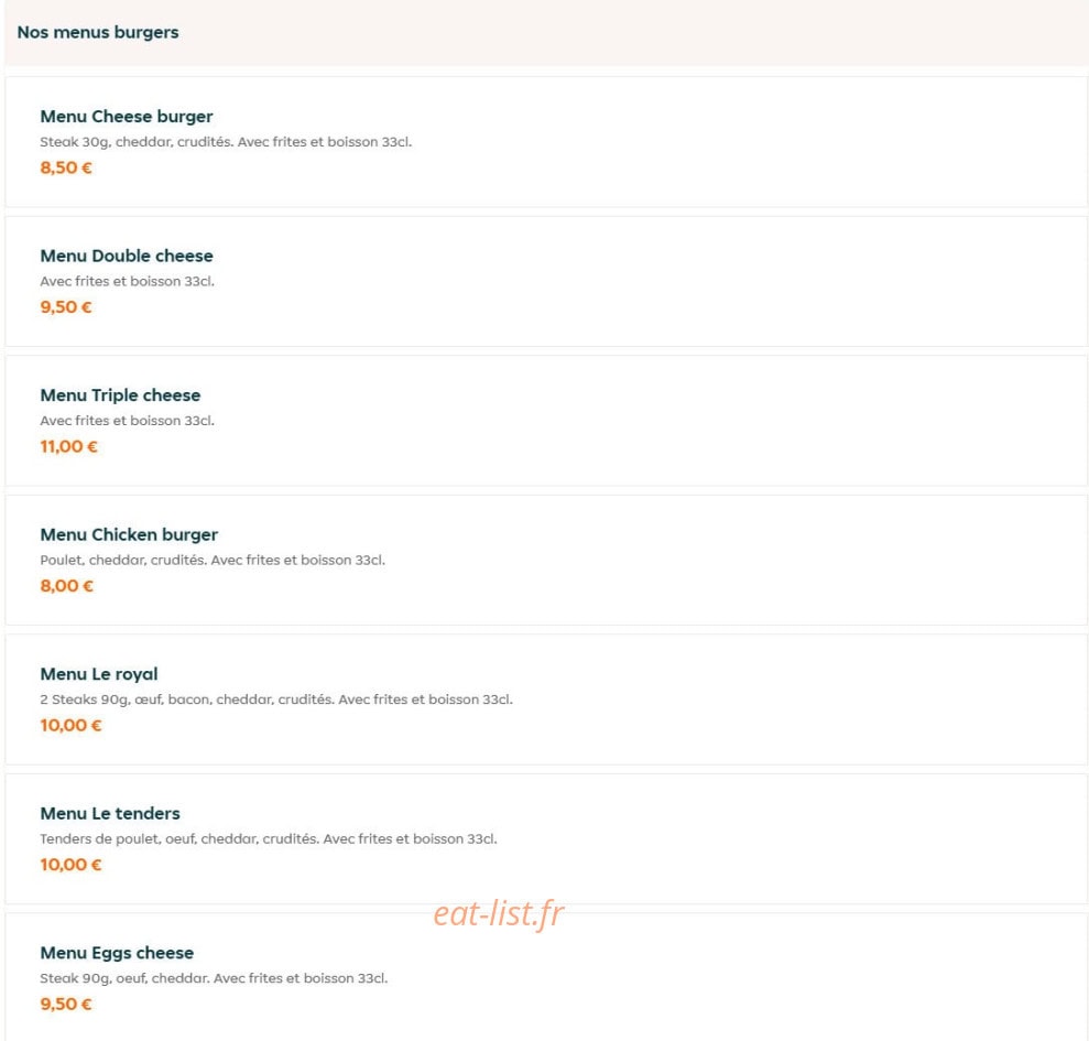 Le buzz resto — carte page 4