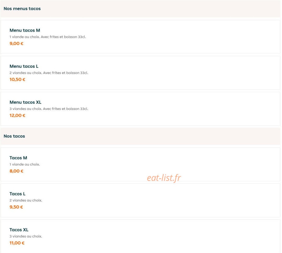 Le buzz resto — carte page 7