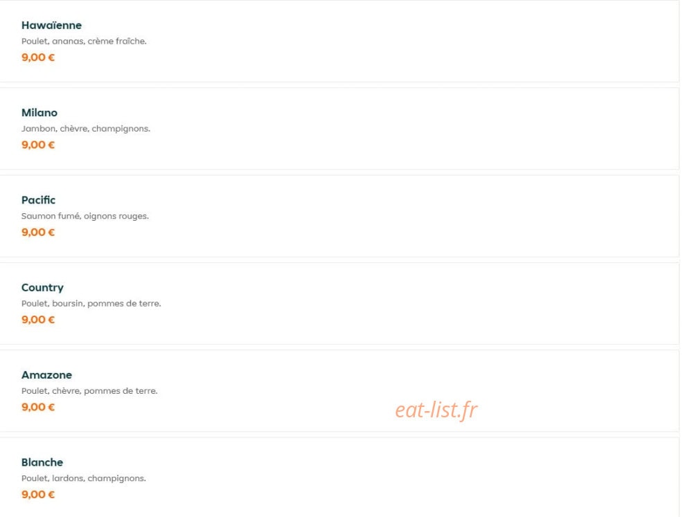 Le buzz resto — carte page 16