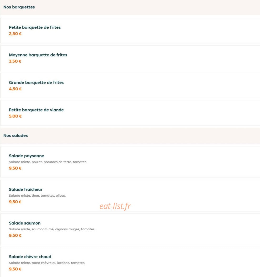 Le buzz resto — carte page 22