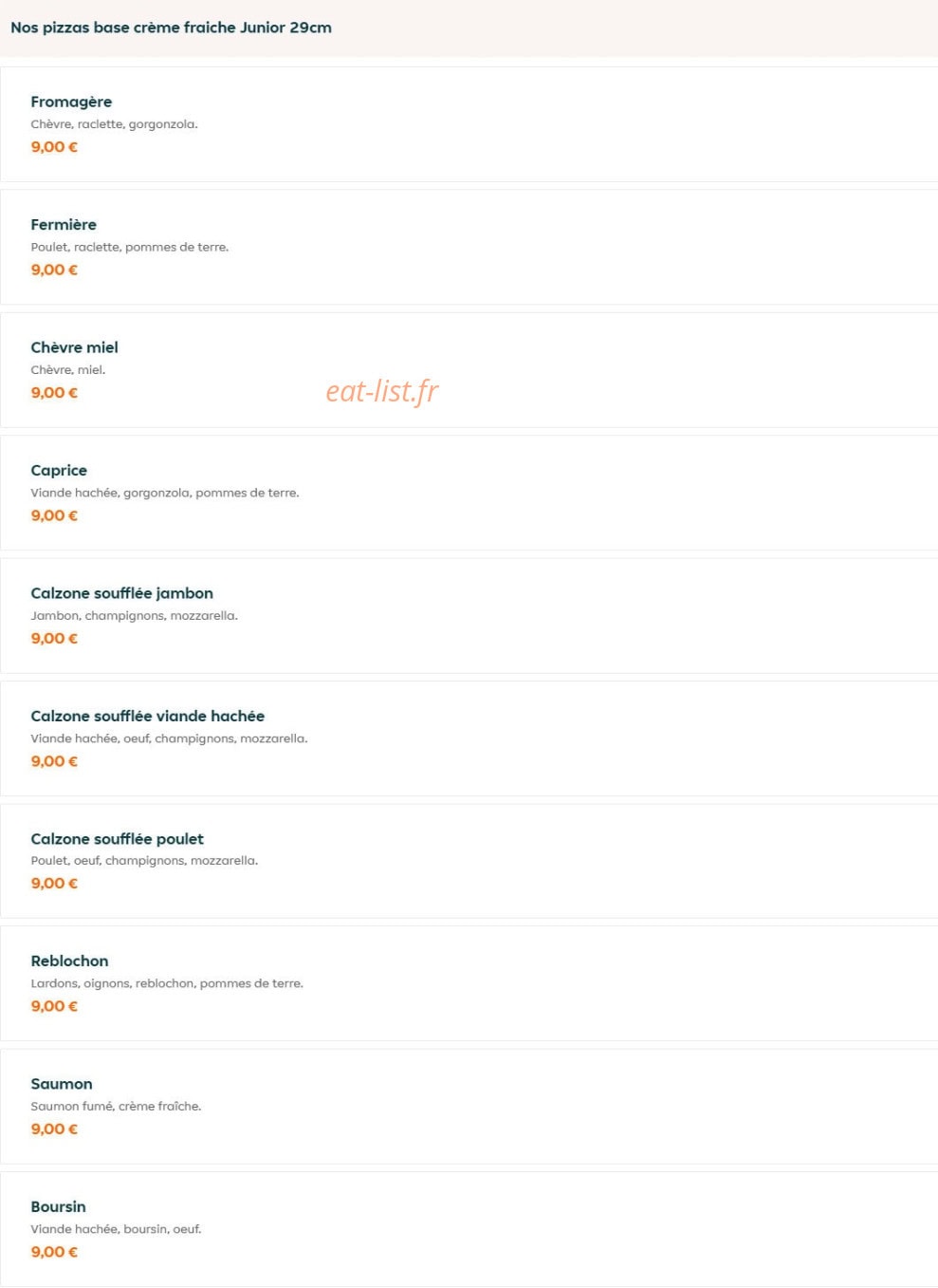 Le buzz resto — carte page 15