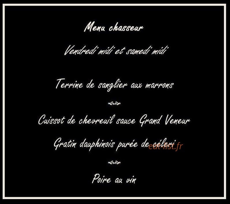 Le Central Bar — carte page 2