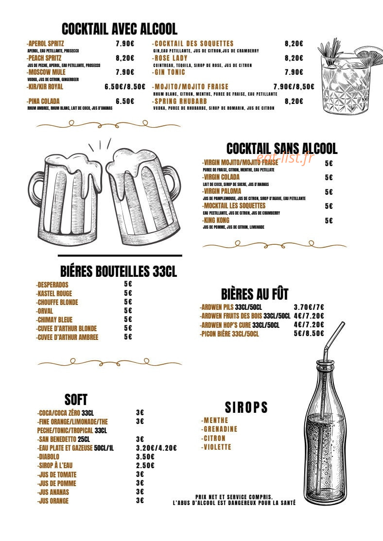 Les Soquettes — carte page 3