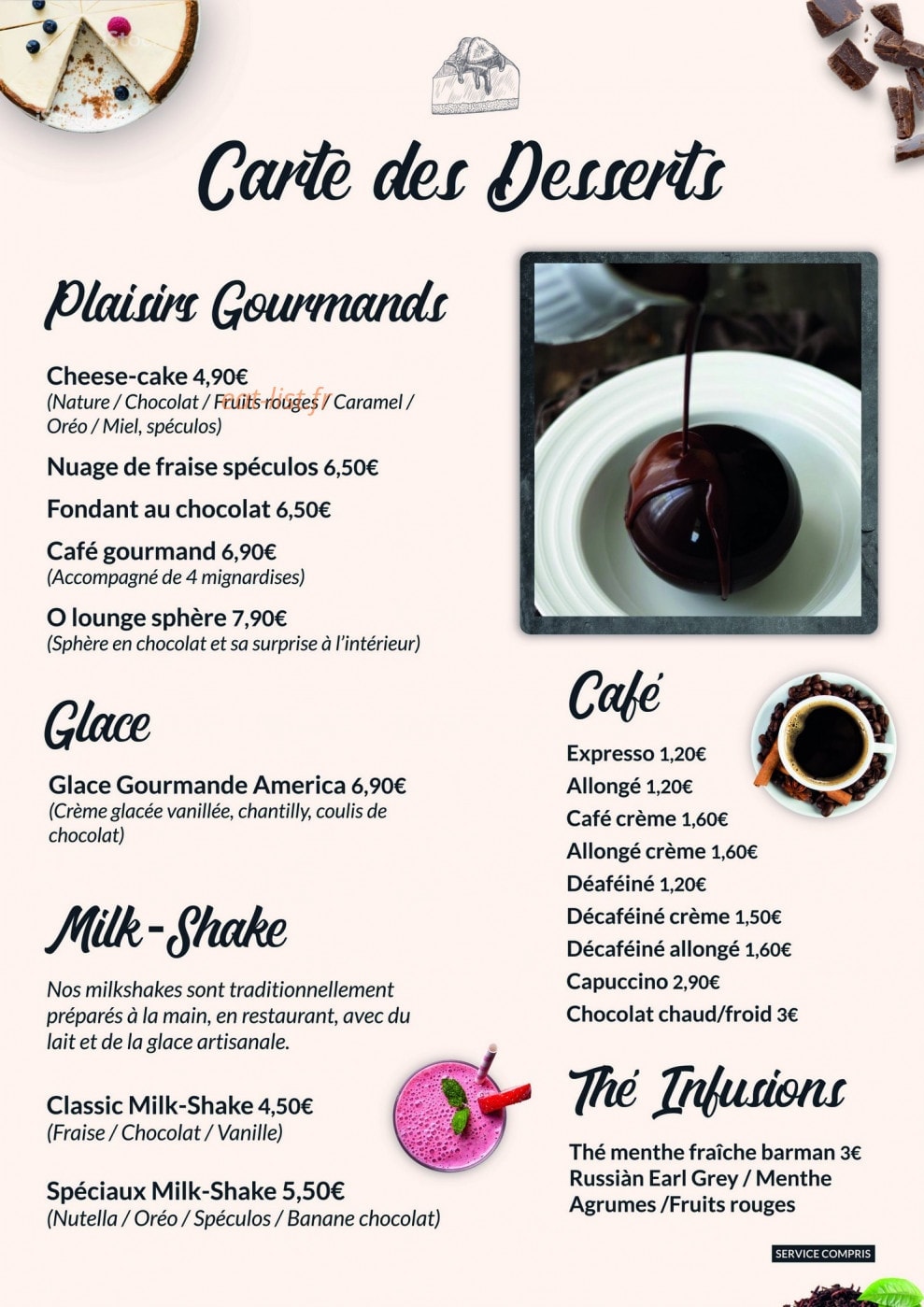 O lounge — carte page 4