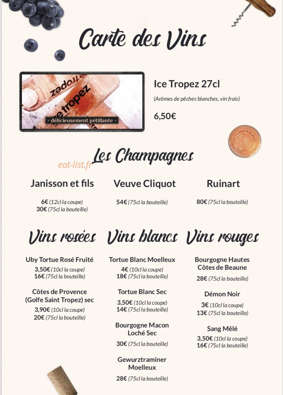 O lounge — carte page 6