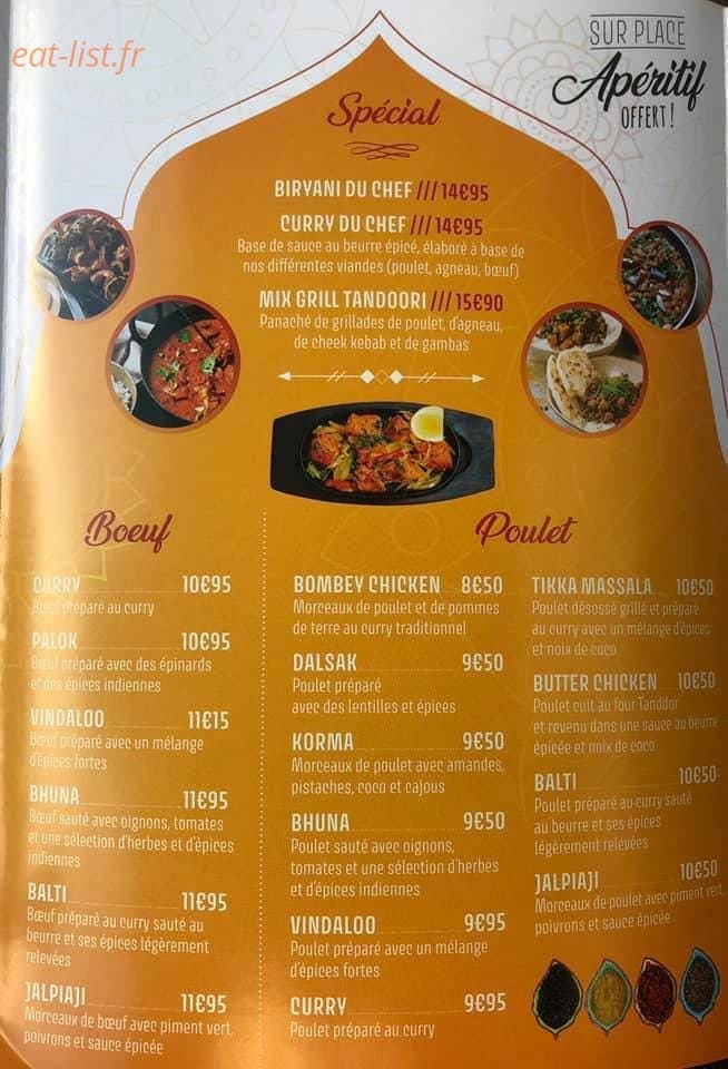 Saveurs de l’Inde — carte page 3