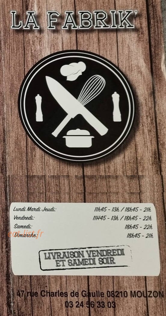 La Fabrik' — carte page 1