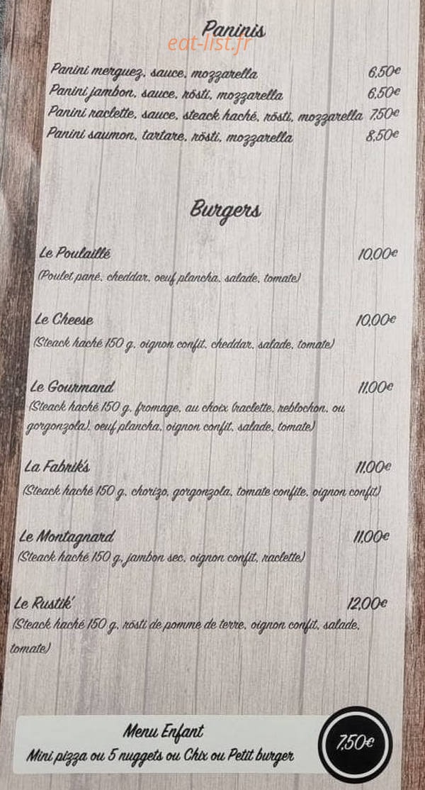 La Fabrik' — carte page 5