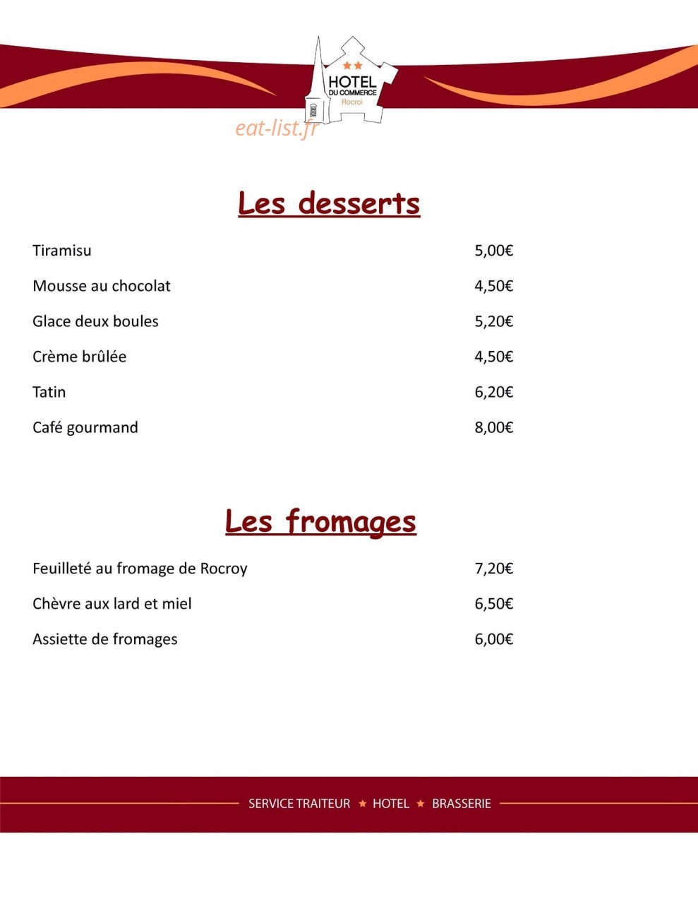 Hôtel du commerce — carte page 5