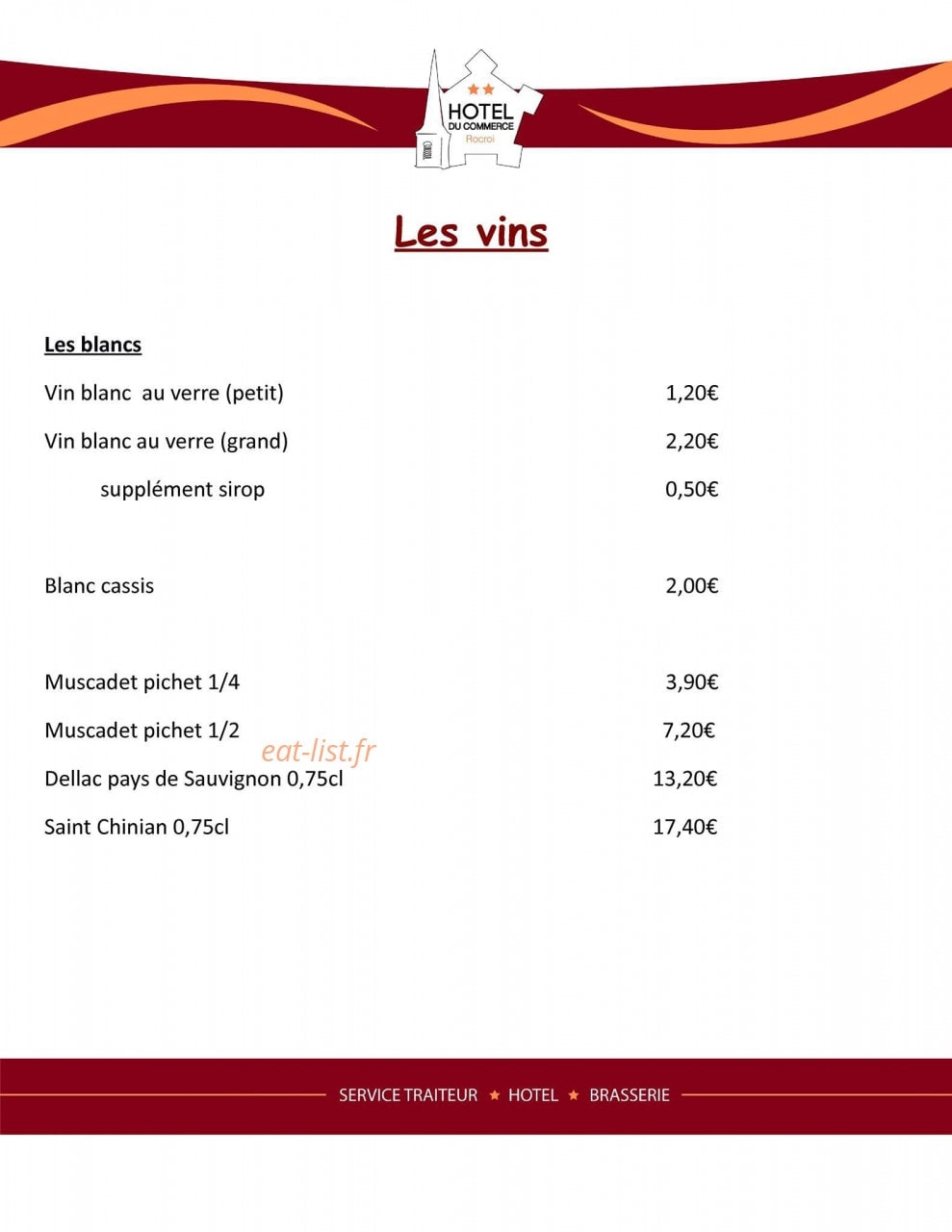 Hôtel du commerce — carte page 7