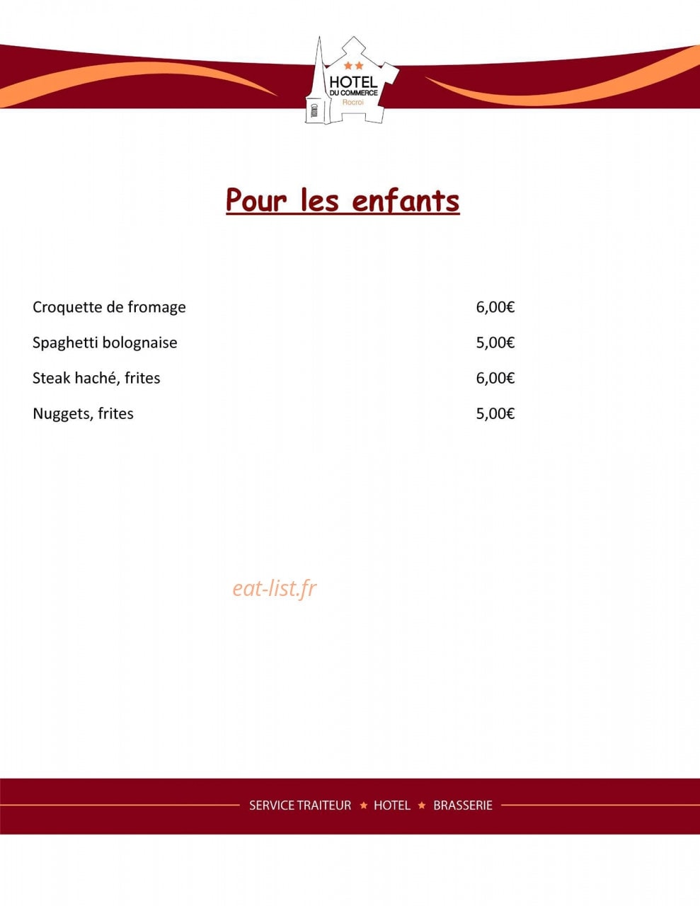 Hôtel du commerce — carte page 4