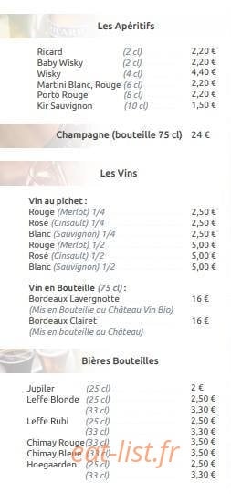La Croustillade — carte page 5
