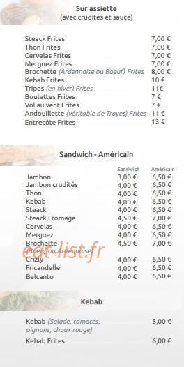La Croustillade — carte page 2