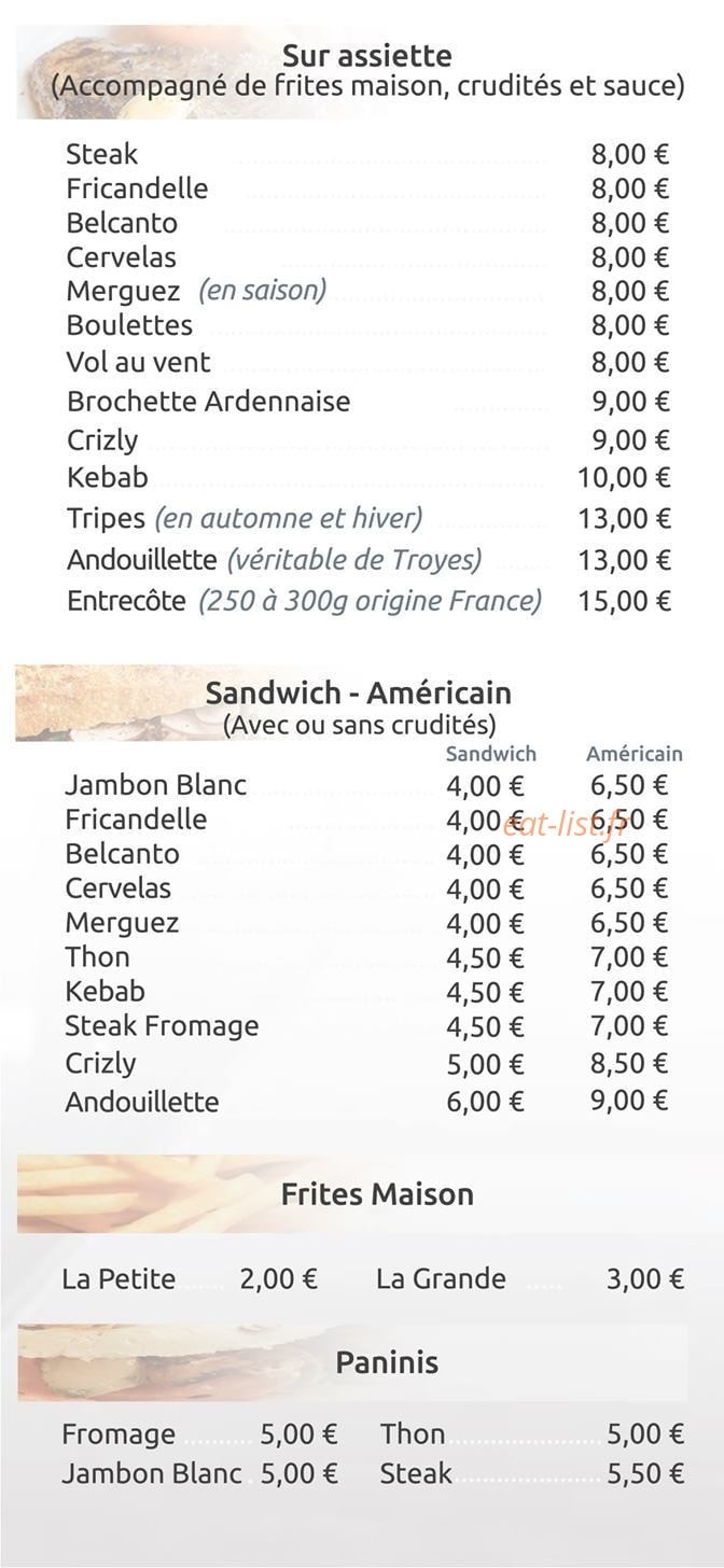 La Croustillade — carte page 2