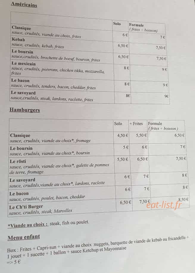 Chez Vadim — carte page 3