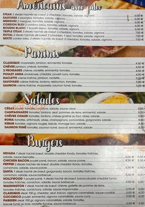 Bambino pizza — carte page 4
