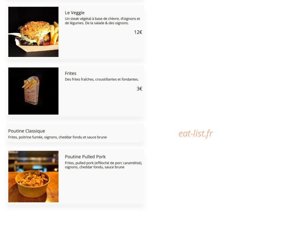 La Chop’in — carte page 2