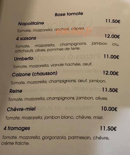 Le milan — carte page 1