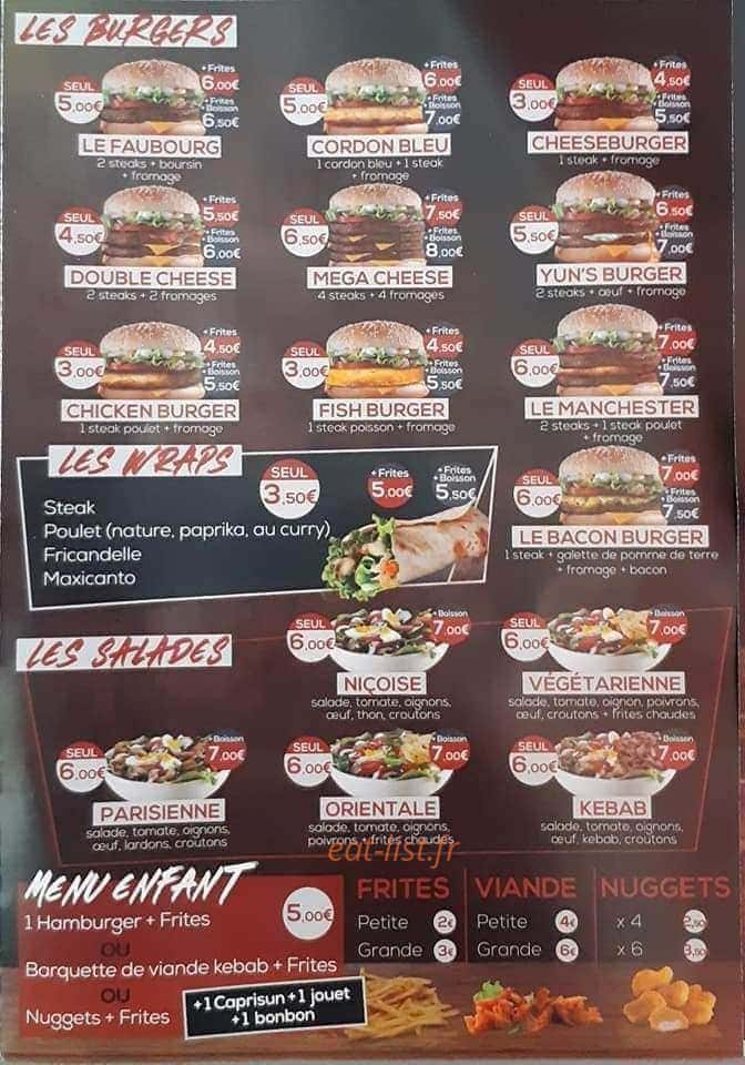 Yun's kebab — carte page 3